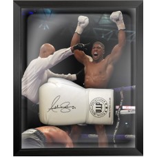 Anthony Joshua Signed & Framed White Boxing Glove A Anthony Joshua Signed & Framed White Boxing Glove A