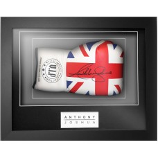 Anthony Joshua Signed & Framed Union Jack VIP Boxing Glove