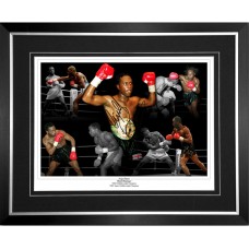 Nigel Benn Signed & Framed Photo Montage