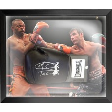 Joe Calzaghe Signed Boxing Glove Framed in a Dome