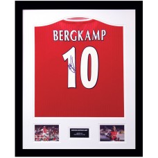 Dennis Bergkamp Signed & Framed Arsenal Shirt 