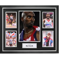 Mo Farah Signed Photo Montage