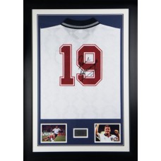 Paul Gascoigne Signed & Framed England 'Italia 90' Shirt