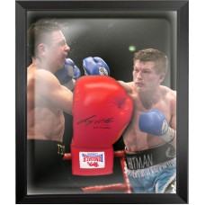Ricky Hatton Signed Boxing Glove Framed in a Dome