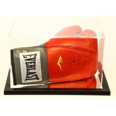 Evander Holyfield Signed Boxing Glove in Acrylic Case