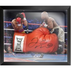 Floyd Mayweather Jr Signed Boxing Glove Framed in a Dome