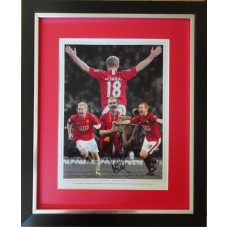 Paul Scholes Signed & Framed Photo Montage