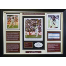 Viv Richards Signed & Framed Photo Montage