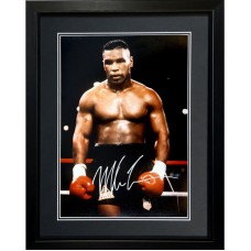 Mike Tyson Signed & Framed Colour Photo