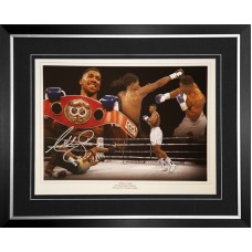 Anthony Joshua Signed & Framed Photo Montage A