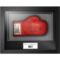 Muhammad Ali Signed & Framed Boxing Glove 'Online Authentics' COA