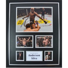 Anderson Silva Signed & Framed Photo Montage