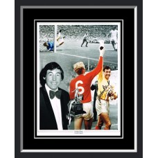 Gordon Banks Signed & Framed Photo Montage