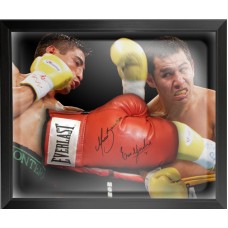 Marco Antonio Barrera & Erik Morales Signed & Framed Boxing Glove