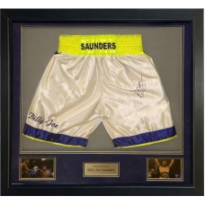 Billy Joe Saunders Signed & Framed Boxing Trunks