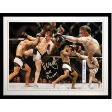 Brad Pickett Signed 12x16 Ultimate Fighting Championship Montage 