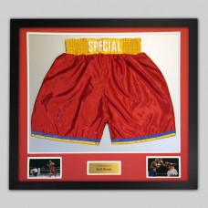 Kell Brook Signed & Framed Boxing Trunks