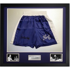 Henry Cooper Signed & Framed Boxing Trunks Henry Cooper Signed & Framed Boxing Trunks