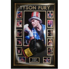 Tyson Fury Signed Boxing Glove Framed In A Dome