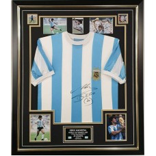 Diego Maradona Signed & Framed Argentina Shirt