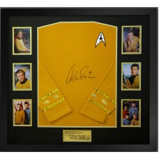 William Shatner Signed & Framed 'Star Trek Captain Kirk' Shirt 