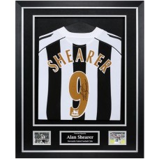 Alan Shearer Signed & Framed Newcastle United Shirt