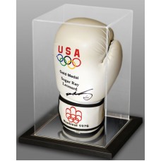 Sugar Ray Leonard 1976 Olympics Signed Boxing Glove in an Acrylic Case Sugar Ray Leonard 1976 Olympics Signed Boxing Glove in an Acrylic Case