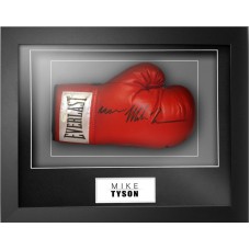 Mike Tyson Signed & Framed Boxing Glove (Rare inscribed 'IRON') Mike Tyson Signed & Framed Boxing Glove (Rare inscribed 'IRON')