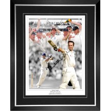 Michael Vaughan Signed & Framed Photo