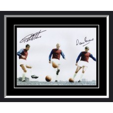 Geoff Hurst & Martin Peters Signed & Framed West Ham Photo